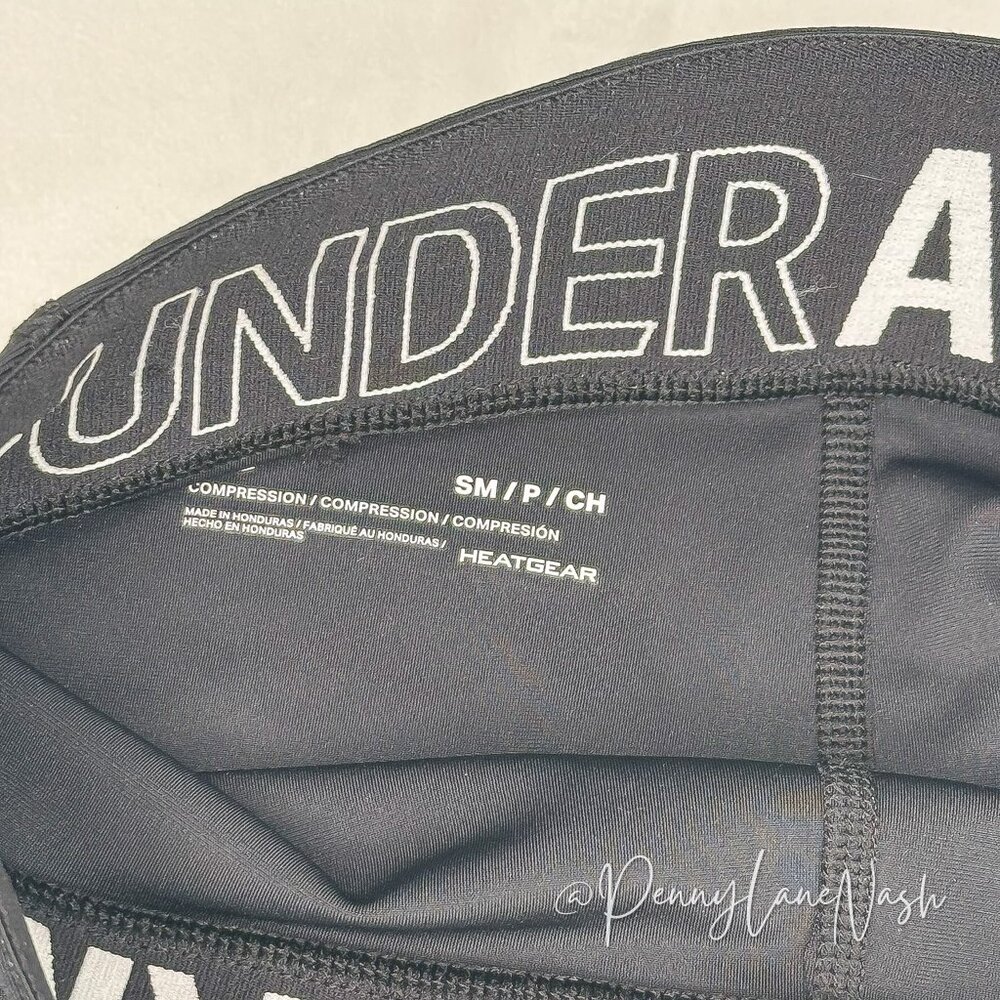 Under Armour Women's HeatGear Compression Shorts -Small Black - Picture 6 of 7